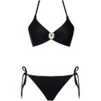 Sailor Moda Aksesuarlı Tasarım Siyah Bikini Takım Kadın %80 Polyamide %20 Elastane Özel Tasarım - 40