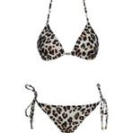 Sailor Moda Üçgen Brezilya Bikini Takım - 36 - Leopar