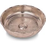 Saint Belisama Kurnacı Bakır Hamam Tası 20CM Nikel - Bronz - Beyaz