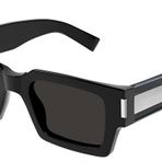 Saint Laurent SL 572 001 50 Kare Siyah Unisex Güneş Gözlüğü