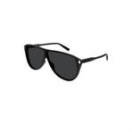 Saint Laurent SL 731 GASPAR 002 65 Pilot Siyah Kemik Erkek Güneş Gözlüğü