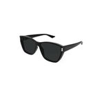Saint Laurent SL 758F 001 63 Unisex Kare Siyah Kemik Güneş Gözlüğü