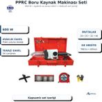 Sait Demirci Pprc Kaynak Makinası Seti 1500 W Profesyonel Pafta Lokma Makas ve Hediyeli Set - 600 W