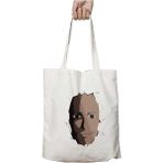 Saitama Face - One Punch Man Iki Taraf Kalıcı Yıkanabilir Okul Plaj Omuz Bez Çanta