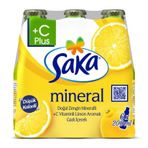 saka4578875 Saka +C Vitaminli Limon Aromalı Gazlı İçecek 6 X 200 Ml