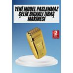 Sakal Kesme Tıraş Makinesi Paslanmaz Çelik Gold Şarjlı KAYALI27-Y7898UKY - 1