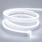 Sakin Enerji Neon Şerit LED 12V Volt Esnek Silikonlu Aydınlatma + Fiş Dahil Tak Çalıştır - 3 m - Beyaz