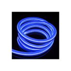 SAKİN ENERJİ Neon Şerit Led 220 Volt Esnek Silikonlu Aydınlatma + Fiş Dahil (8 MT-MAVİ)