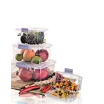 Saklama Kabı 4 Lü Set - 750ml-1500ml-3000ml-5000ml