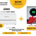 Sako Off-Grid 8 kW + 7 kWh Lityum Bataryalı Hibrit Paket Inverter