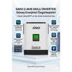 SAKO Sunon-E 2.4 kW 3 kVA 24V Tam Sinüs Akıllı İnverter - Yüksek Voltaj MPPT