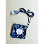 Sakoya 60X60X10 mm USB Fan Çift Bilyalı Rulman Sessiz, 5V, 0.10 A, 3000 Rpm Modem Receiver Dvr Playstation Tv Box, Telefon, Akvaryum Soğutucu, Fırçasız Soğutma Fan - Siyah