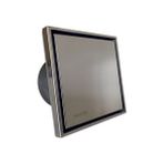 Sakoya Aspiratör Marin 02 DEKORATIF 304 Paslanmaz Panelli, 100 lük, Sessiz Banyo, Wc, Mutfak Aspiratörü, 100 M3/h, Baca Çapı 99 Mm. Geri Tepme Valfli, Duvar ve Tavan Tipi Aspiratör [enerji Sınıfı A] - 15x15x10 - Gümüş Gri