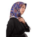 Saks Karışık Retro Twill İpek Eşarp