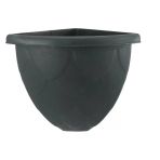 Saksı Damla Duvar Köşe, No:1, 1.7 L, 24X24x20 Cm, Antrasit