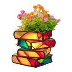 Saksılar, Kitap Çiçek Vazosu, Dekoratif 3D Sevimli Bahçe Vazosu Ev Yeşilliği Balkon Sergileme Dekorasyon Teras Kitap Severler İçin İç Mekan Masa