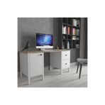 Sakura Ahşap Hunerika Pareo 2 çekmece 1 kapak çalışma masası - wood beyaz/legnano