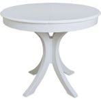 Sakura Beyaz Yuvarlak Katlanır Mdf Açılır 4-5 Kişilik Mutfak Masası Q90 30