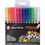 Sakura Gelly Roll Jel Mürekkepli Kalem 12 Renk Moonlight Fluorescent Set