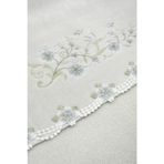 SAKURA KADIFE NAKISLI ÇEYIZ HAVLUSU GRI 50X85