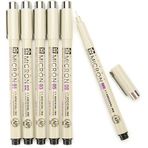 Sakura Pigma Micron Teknik Çizim Kalemi 6'lı Set