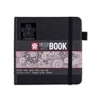 Sakura Sert Kapak Sketchbook Eskiz Çizim Defteri Siyah 12X12 Cm 140 Gr 80 Yaprak Ivory Kağıt