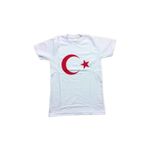 salarticaret Beyaz Bayrak Tişört Beyaz Ay Yıldızlı Tişört