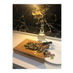 Salata Tahtası, Doğal Kayın Ağacı, Kesme Tahtası, Kanallı 34cm*22cm *3cm