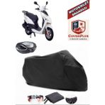 Salcano Astro 100 Branda Siyah Arka Çanta Uyumlu(Topcase) Motosiket Brandası Motor Örtüsü Çadır Su Geçirmez Motosiklet Kılıfı Motor Brandası,lastikli,taşıma Torbalı