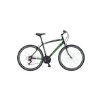 Salcano City Explorer 21 Vites V Fren 19"gezi Şehir Bisikleti Siyah Yeşil Süspansiyonlu