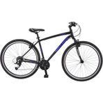 Salcano City Explorer V 24 Vites Şehir Bisikleti (170 cm Üstü Boy) - Siyah - Mavi