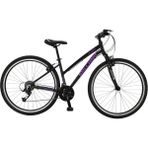 Salcano City Explorer V Unisex 24 Vites Şehir Bisikleti (160 cm Üstü Boy) - Siyah - Mor - Gri
