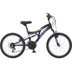 Salcano Hector 20 Jant 18 Vites Çift Amortisörlü Siyah Mavi Çocuk Dağ Bisikleti