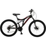 Salcano Hector 24 Md 24 Jant Disk Fren Çift Amortisörlü Bisiklet (140 ile 160 cm Arası Boy) - Siyah - Kırımız - Gri