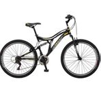 Salcano Hector 26 Jant 21 Vites Çift Amortisörlü Siyah Sarı Beyaz Çocuk Dağ Bisikleti