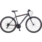 Salcano Lion 26 Jant V Fren Shimano 21 Vites Dağ Bisikleti 15 Inç - Mat Siyah - Kırmızı