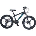 Salcano Ng Team 20MD11 18 Vites Mono Blok Disk Fren Çocuk Bisikleti (120-145 cm Boy) - Siyah - Mavi