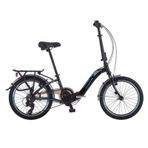 Salcano SLCN F200 20'' 7 Vites Siyah Turkuaz Katlanır Bisiklet