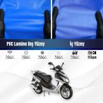 Salcano Sm 150-T10 Motosiklet Brandası Su Geçirmez Branda Mavi Branda Motor Branda - Bağlantı Klipsi