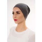 Şalcenneti.com Geçmeli Dikişli Pratik Füme Rengi Bone