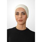 Şalcenneti.com Nefes Alan Fileli Klimalı Bone – Önü Dikişsiz, Günlük ve Spor Kullanım İçin Krem Rengi