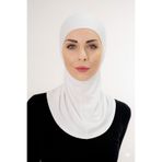 Şalcenneti.com Pratik Boyunluklu Ninja Bone – Beyaz Kaymaz Terletmez Esnek Günlük Kullanım | Şal Cenneti
