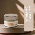 Saldives Vitamin C Yüz Kremi 50 ml • Doğal İçerikli Yüz Bakım Kremi • Günlük Cilt Bakımı • Cam Kavanoz