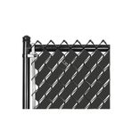 salesalbutik Örgü Tel Koruma, Kapatma, Gizlilik Bantları, Pvc Çit Şeridi (50 metre) (Antrasit, 7cm)