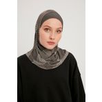 Saless Kaymaz Bandana Büyük Boy Desenli Vizon Bone - %100 Pamuk, Şal Ve Eşarp Altı Için Konforlu Ve Pratik