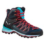 Salewa Bayan Ws MTN Trainer Lite Mid GTX Trekking ve yürüyüş botu, Premium Navy Blue Fog, 38.5 EU