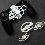 Salıncak 3lü Ps4 Mini Direksiyon BEYAZ Set Tek Kasa+3Direksiyon(Metal Rulmanlı Tam Ölçü)