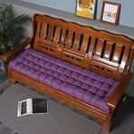 Salıncak koltuk minderi dış mekan mobilyası tezgah minderleri kaymaz dikdörtgen salıncak sandalye yedek yastık mor bahçe palet tezgah pedi 48x170cm