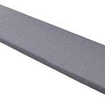 Salıncak oturma minderi, kalın bahçe bankı minderi, 23 koltuk için, iç mekan/dış mekan kullanımı için, 100/120/150 cm uzunluğunda, yemek ve veranda yastığı, salıncak yastığı, 80 x 30 cm, koyu gri)