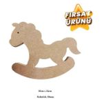 Sallanan Ahşap At Figürü 18x14cm